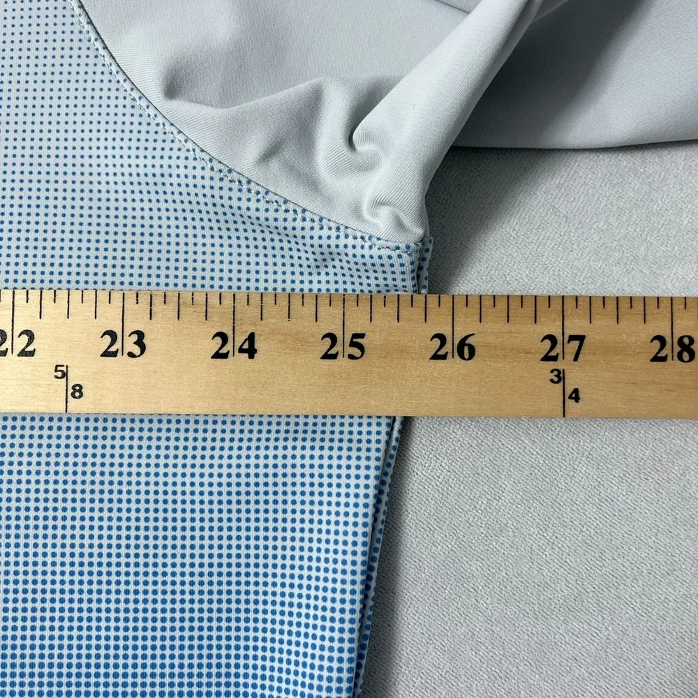 Peter Millar 1/4 Zip Pullover Men XL Gray Blue Ombre Performance Golf